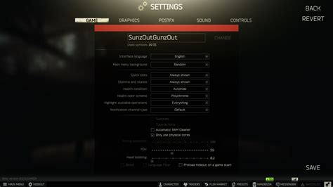 tarkov settings|AMD Radeon GPU and CPU FPS Guide : r/EscapefromTarkov